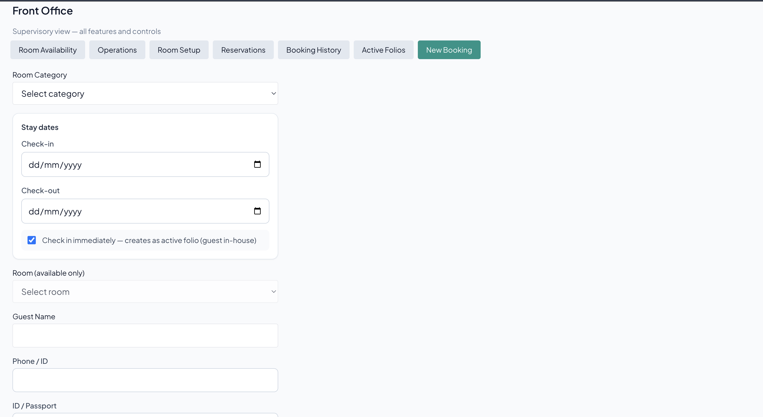 Check-in Flow